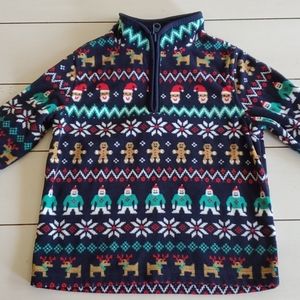 🎅❄🦌⛄ OshKosh B'gosh 2/4 zip fuzzy top 3T